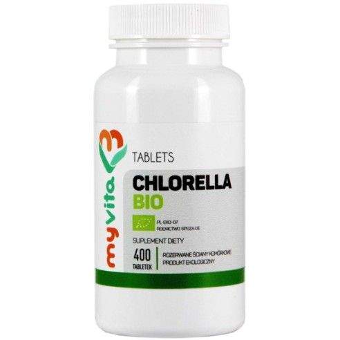 Myvita chlorella bio 250 mg 400 t oczyszczanie   myvita