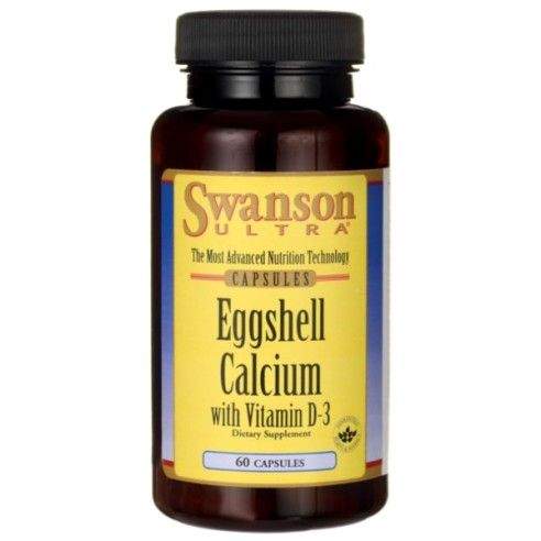 Swanson eggshell calcium + witamina d3 60 t | swanson