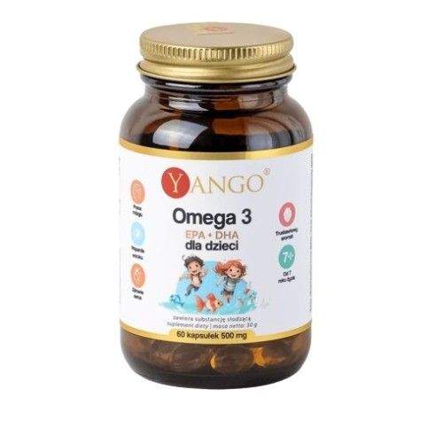 Yango Omega 3 EPA + DHA dla dzieci 60 kapsułek | YANGO
