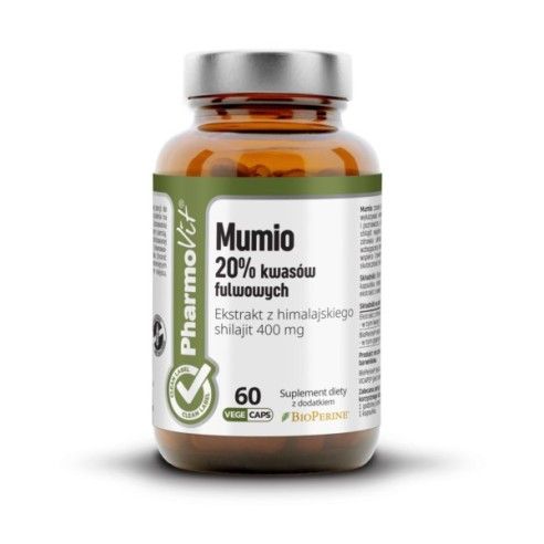 Pharmovit mumio 20 % kwasów fulwowych clean label
