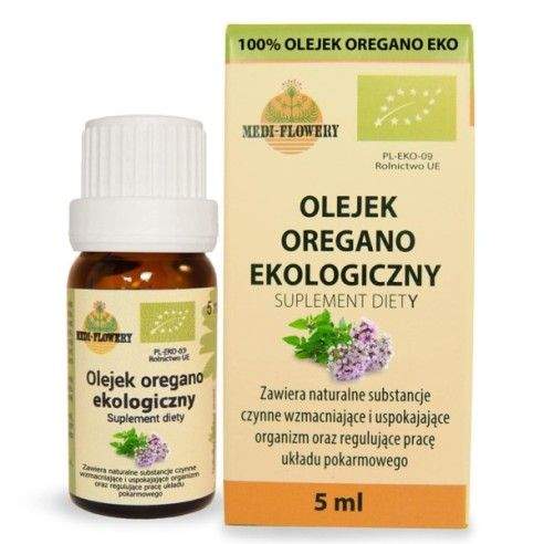 Medi-flowery olejek oregano eko 5 ml odporność