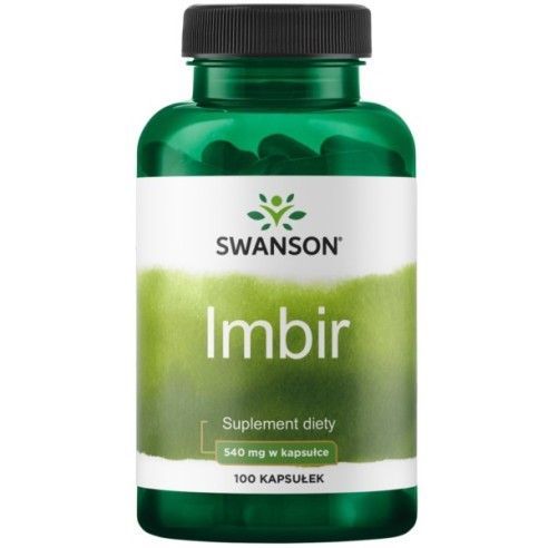 Swanson imbir 540 mg 100 k wspiera układ trawienny