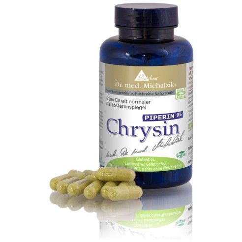 Chrysin Piperine - testosteron, 90 kapsulki